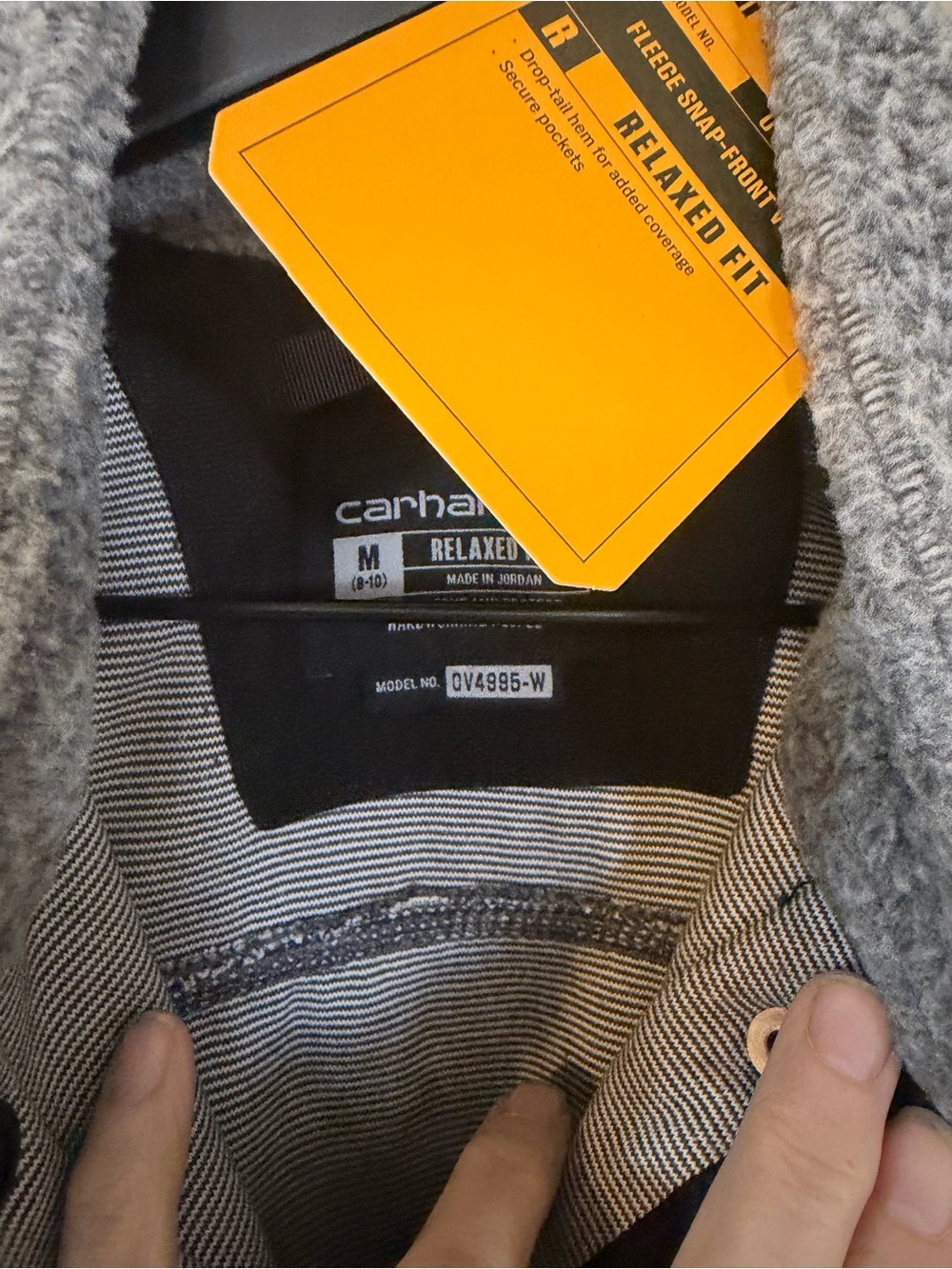 Carhartt Gray Fleece Sherpa Vest NWT Sz M - Picture 5 of 6